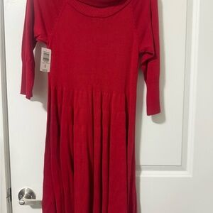 Zara Red Knit Dress